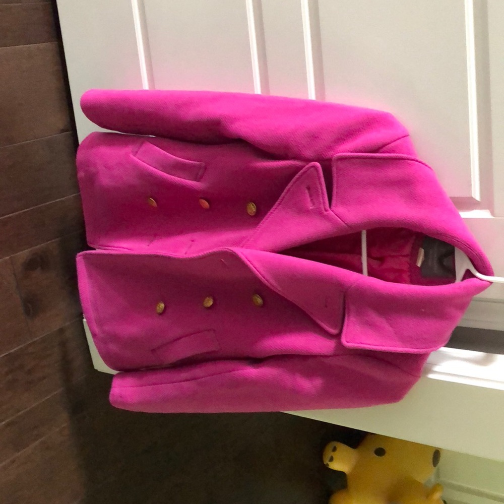Long-sleeved wool/nylon coat